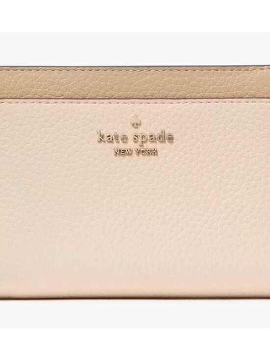 kate spade Handbags - S Kate Spade Lena Medium Bifold Wallet Beige Pebbled Leather KI834 NWT $199